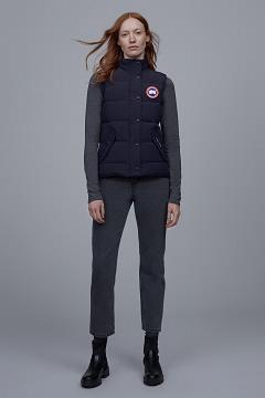 Chamarras Canada Goose Mujer Mexico - Freestyle Chalecos Azules FX6140592